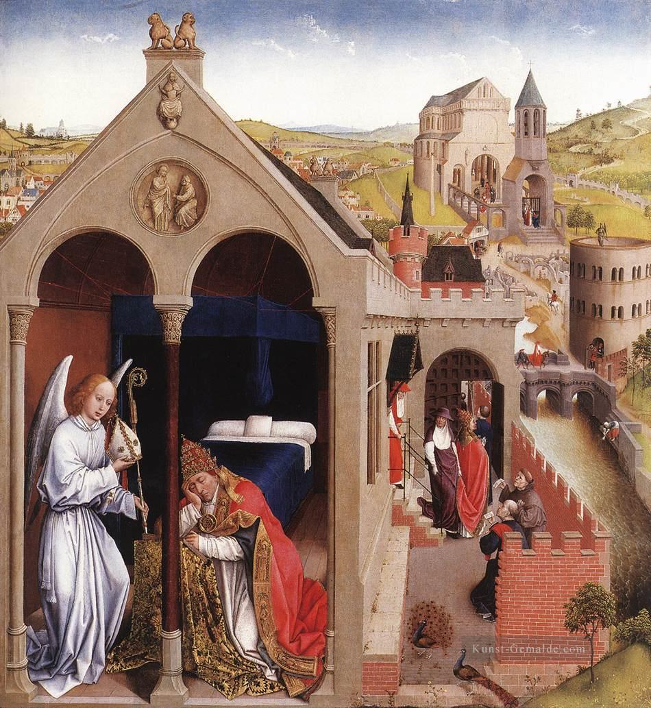 Traum des Papstes Sergius Niederländische Maler Rogier van der Weyden Ölgemälde
